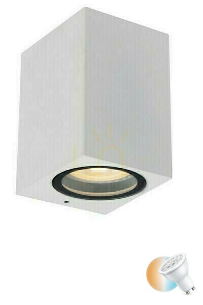 Lucide ZARO White Aluminum Outdoor Wall Lamp 69800/01/31