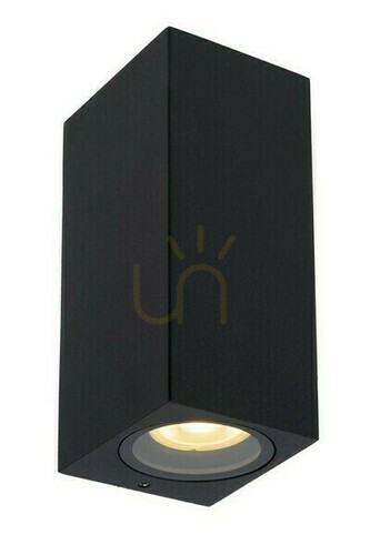 Check Outdoor wall lamp Lucide Zaro black aluminum IP44 GU10 69800/02/30