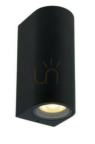 Check Lucide Zaro outdoor wall lamp black aluminum IP44 GU10 69801/02/30