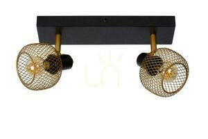 Lucide MAREN Spotlights 2-Light Gold Metal Vintage E14 77978/02/02 small 1