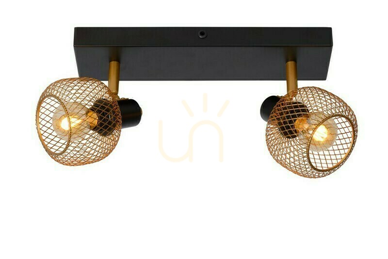 Lucide MAREN Spotlights 2-Light Gold Metal Vintage E14 77978/02/02