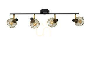 Lucide MAREN 4-Light Gold Vintage Ceiling Spotlight 77978/04/02 small 1