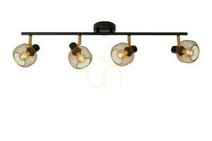 Lucide MAREN 4-Light Gold Vintage Ceiling Spotlight 77978/04/02 small 0