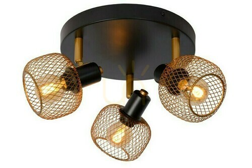 Check Lucide MAREN 3-Lichtspot goud metaal E14 77978/13/02