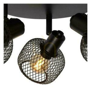 Lucide MAREN black 3-light spotlight metal vintage E14 77978/13/30 small 3