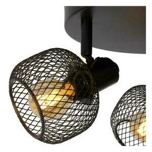 Lucide MAREN black 3-light spotlight metal vintage E14 77978/13/30 small 4