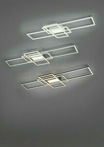 Trio IRVINE 620010407 LED ceiling light 105 cm matt nickel with remote control small 1