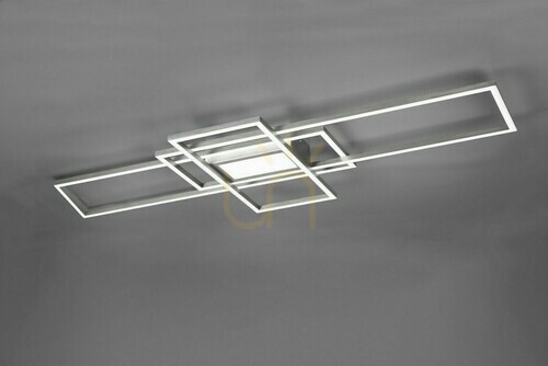 Check Trio IRVINE 620010407 LED ceiling light 105 cm matt nickel with remote control