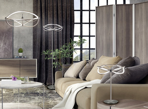 Trio CHARIVARI 521210107 LED table lamp, matt nickel, 3000 K small 2