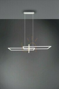 Trio SALINAS LED pendant light 320310331, matt white, 110 cm, 4000 K small 1