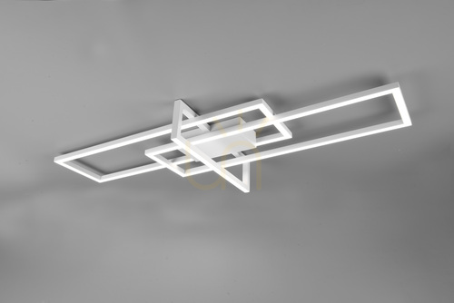Check Trio SALINAS 620310331 matt white LED ceiling light, 34 W, 4000 K