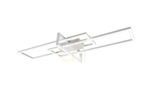 Check Trio SALINAS 620310331 matt white LED ceiling light, 34 W, 4000 K