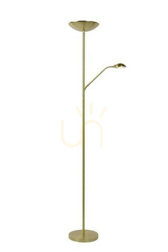 Check Lucide Zenith Gold Metal LED Floor Lamp 19791/24/02