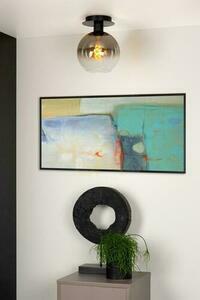 Lucide Marius plafond zwart met glas 20 cm 74114/01/30 small 2