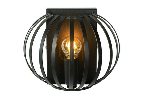 Check Lucide MANUELA Black Metal Wall Light E14 78274/01/30