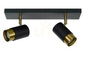 Lucide FLORIS Spotlights Black Gold 2x GU10 Modern 35W 35913/02/30 small 1