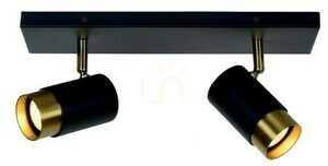 Lucide FLORIS Spotlights Black Gold 2x GU10 Modern 35W 35913/02/30 small 0