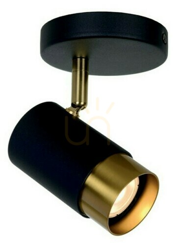 Check Lucide FLORIS zwarte aluminium GU10 spotlamp 10 cm 35913/01/30