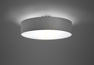 Trio HOTEL 603900311 ceiling light, grey and matt nickel, 3×E27, 50 cm small 1