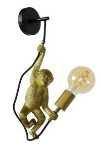 Lucide EXTRAVAGANZA CHIMP Wall Light, Black and Gold, E27 10202/01/30 small 1