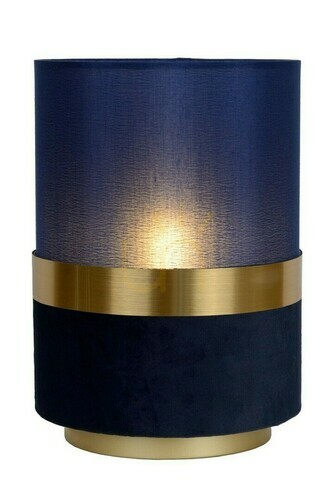 Check Lucide EXTRAVAGANZA Blue Gold Retro Table Lamp 10508/01/35