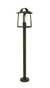 Outdoor Post Light Lutec Kelsey Black 103.5 cm Aluminum Glass 7273605012 small 0
