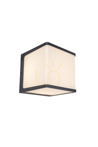 Outdoor Wall Lamp Lutec DOBLO 5105001125 Anthracite LED 24W Aluminium small 0