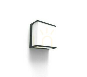 Outdoor Wall Lamp Lutec DOBLO LED 24W Anthracite 5105003125 small 0