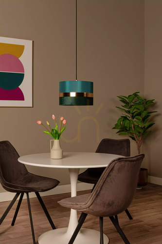 Check Lucide EXTRAVAGANZA Tusse Green Gold Pendant Light E27 10409/01/33