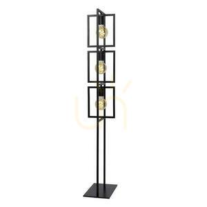 Lucide LUUK Floor Lamp Black Metal Vintage 3xE27 145 cm 00726/03/30 small 2