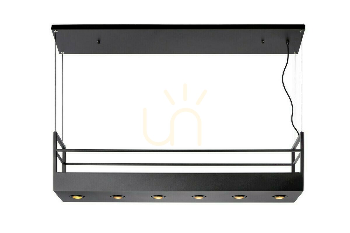 Pendelleuchte Lucide MIRAVELLE schwarz 6-flammig LED GU10 21427/06/30