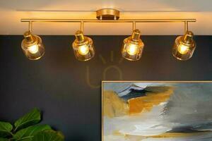 Lucide Bjorn 4-Light Gold Retro Spotlight Ceiling Light 77979/04/02 small 2