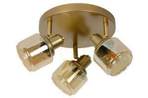 Lucide Bjorn 3-Light Gold Retro Ceiling Spotlight 77979/13/02 small 1