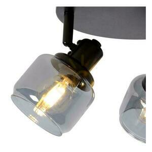 Lucide BJORN 3-Light Black Glass Metal Retro Spotlights 77979/13/30 small 4