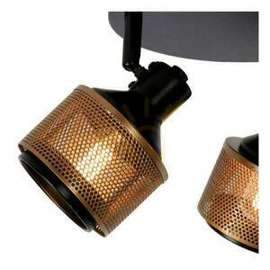 Lucide RAFA 3-Light Black Gold Vintage Spot Light 77980/13/30 small 4