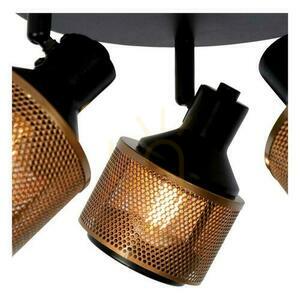 Lucide RAFA 3-Light Black Gold Vintage Spot Light 77980/13/30 small 5