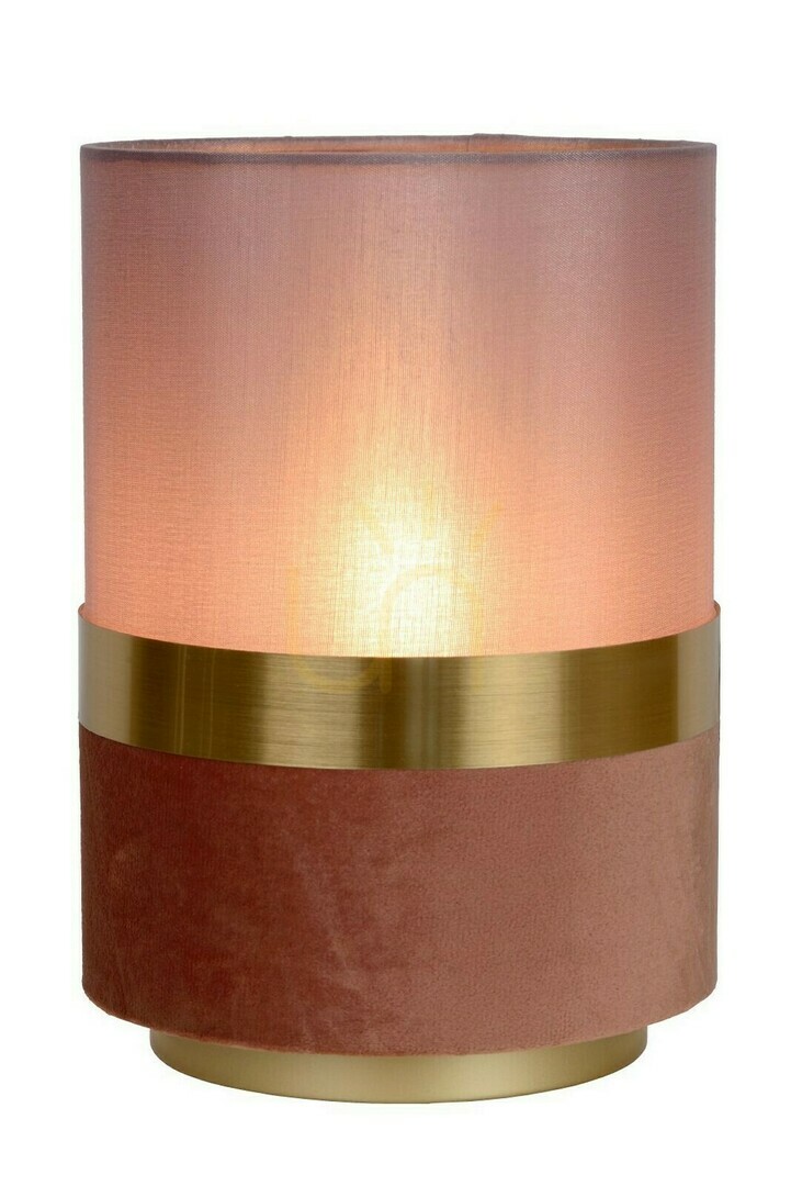 Lucide EXTRAVAGANZA Tusse Pink Gold Retro Table Lamp 10508/01/66