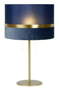 Lucide Extravaganza Blue Gold Retro Table Lamp 10509/81/35 small 0