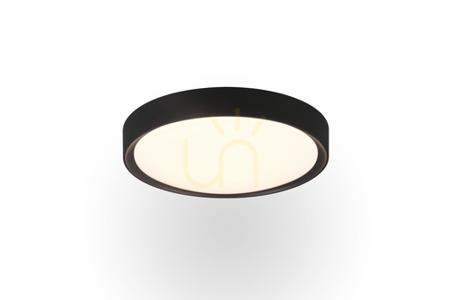 Check Trio CLARIMO 659011832 LED ceiling light matt black 33 cm 18 W