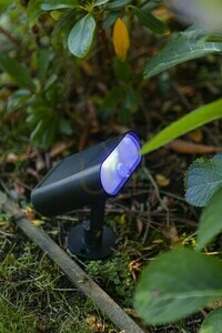 Outdoor Solar Spike Light Lutec GINBO Black RGB LED 7W 6938405330 small 1