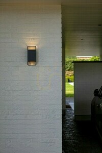 Outdoor Wall Light Lutec RIDGE 5107101118 anthracite 2xGU10 max. 25 W IP54 small 1