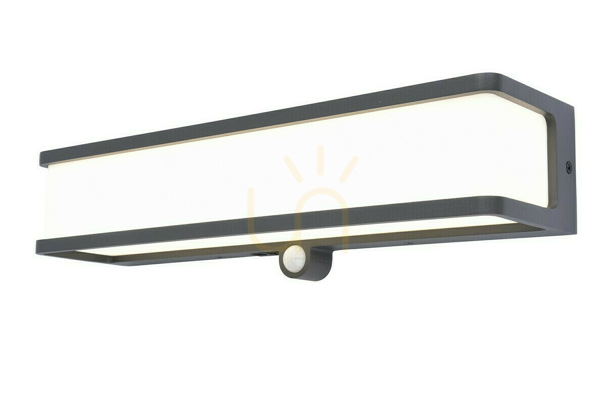 Outdoor Wall Lamp Lutec DOBLO LED 16.5W 1800lm Grey 6943801125