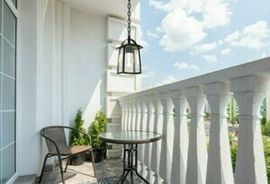 Outdoor Pendant Light Lutec KELSEY Black Aluminum Glass 6273601012 small 1