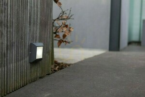 Outdoor Wall Lamp Lutec HELENA Black LED 4.5W 6402105012 small 1