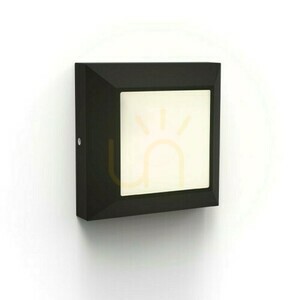 Outdoor Wall Lamp Lutec HELENA Black LED 4.5W 6402105012 small 0