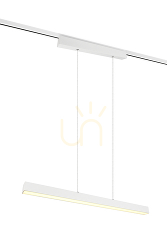 Check Trio DUOline PAROS 73043131 track pendant light, matt white, 29 W LED, 90 cm