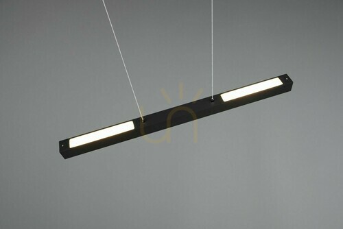Check Trio DUOline LED track pendant 73043132, matt black, 90 cm