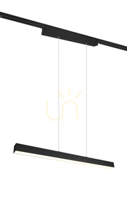 Trio DUOline LED track pendant 73043132, matt black, 90 cm small 0