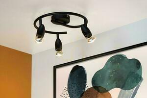 Lucide CARO 3-Light Black GU10 LED Ceiling Spotlight small 2