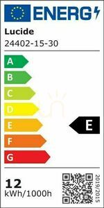Lucide MARGARY 24402/15/30 Cascade Pendant 3xLED 2700K Black, Ø 28 cm small 8